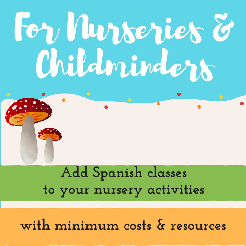 Teach spanish to children for nurseries
