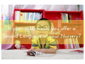 would you offer a second Language at your nursery?